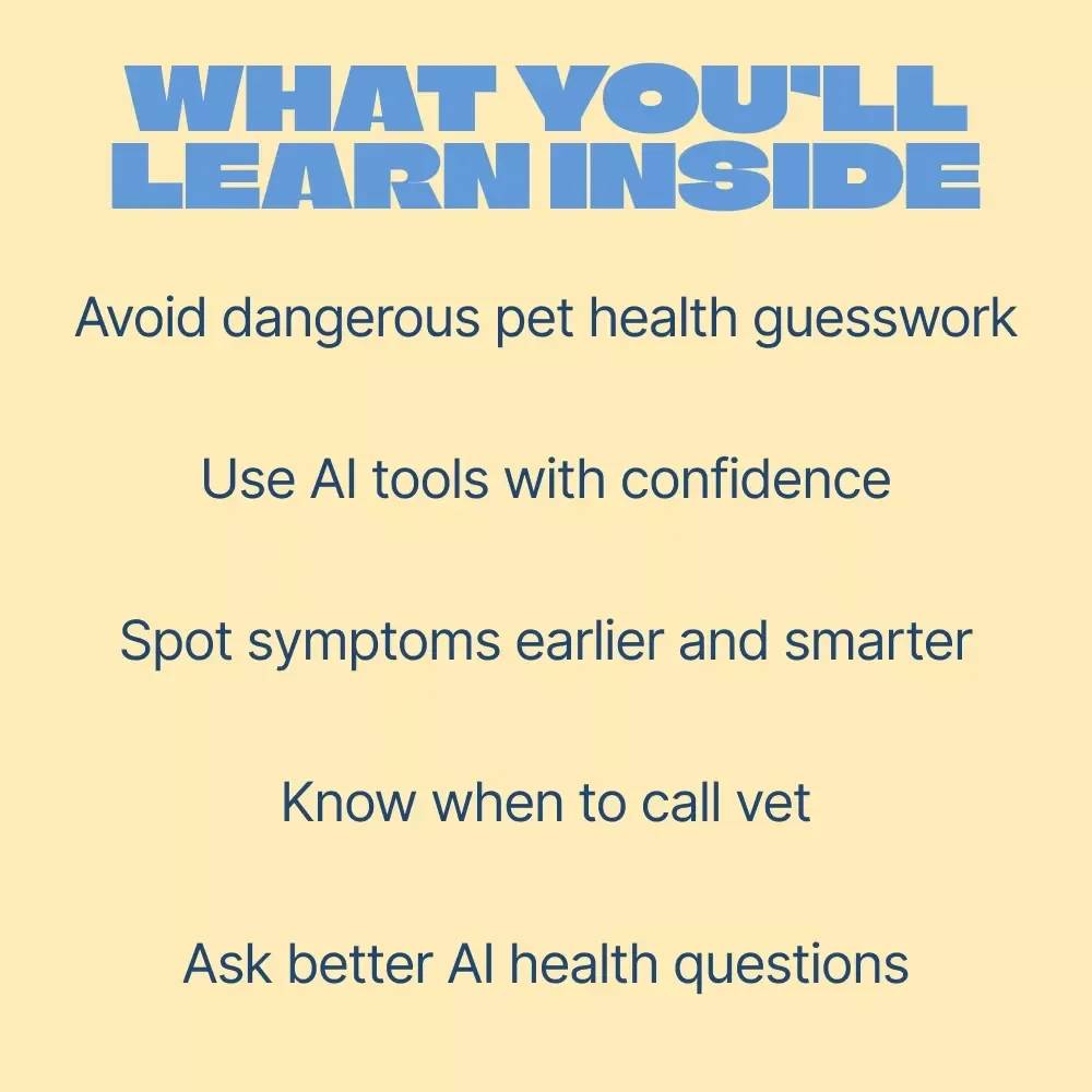 Using AI Pet Health Symptom Checkers Wisely | Smart Pet Care eBook for Owners | ai pet health symptom checker Guide