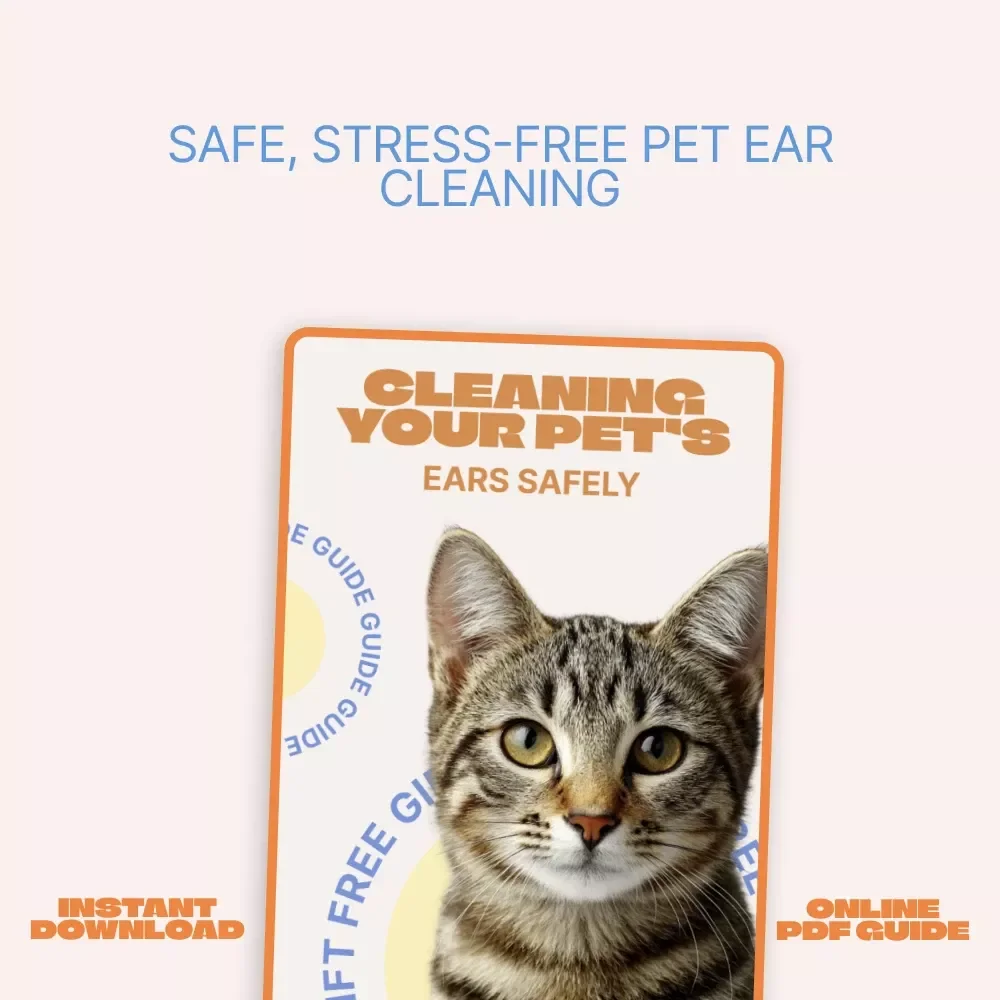 Cleaning Your Pet’s Ears Safely – Easy Step-by-Step Guide to Ear Cleaning for Pets, Dogs & Cats