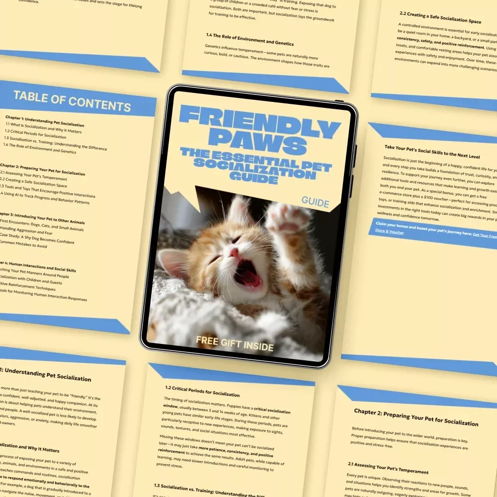 Friendly Paws: The Essential Pet Socialization Guide | Pet Socialization Basics eBook for Confident, Well-Behaved Pets