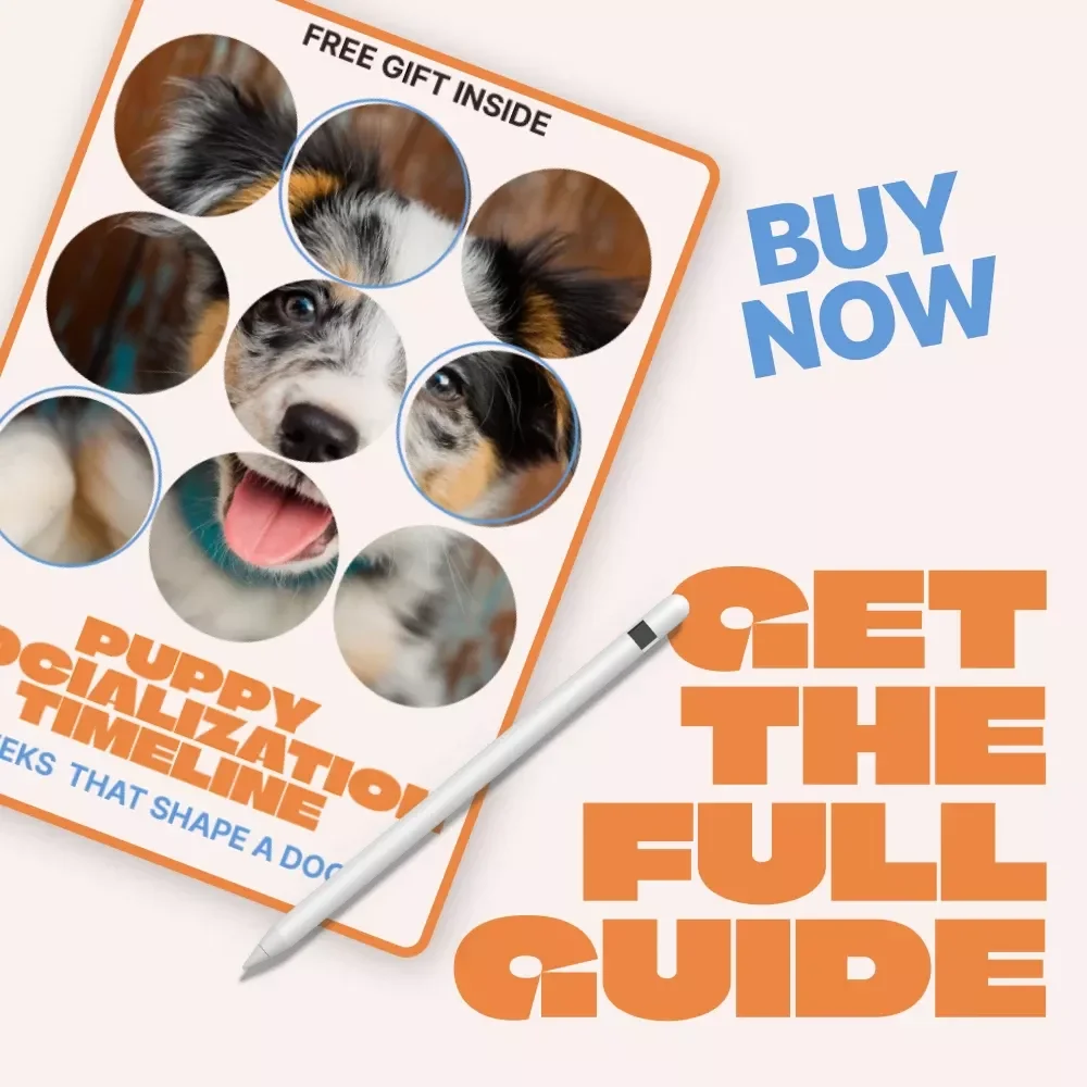 Puppy Socialization Timeline, Weeks That Shape a Dog | Essential Puppy Training Guide for New Dog Owners | Printable & Digital Puppy Socialization Timeline