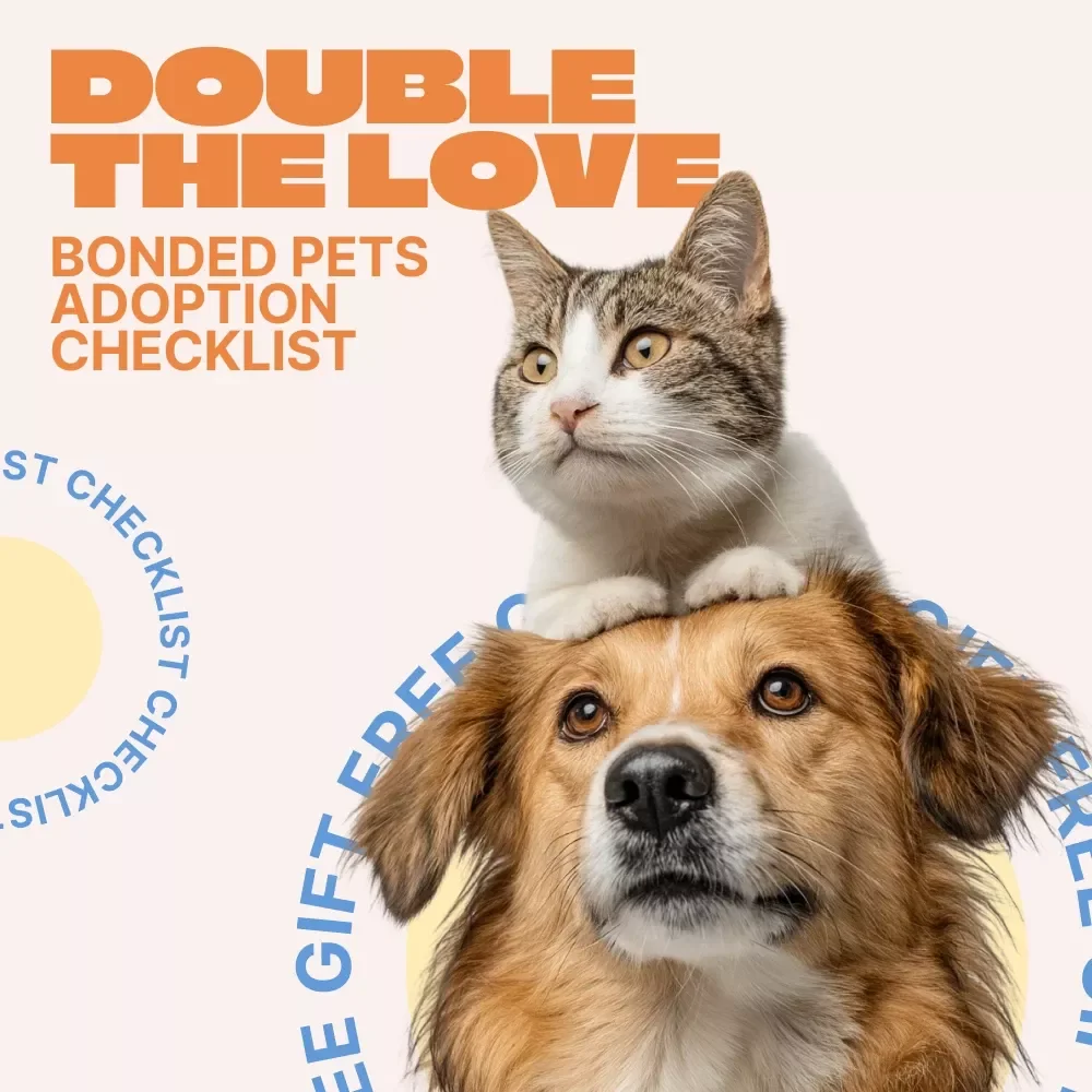 Double the Love: Bonded Pets Adoption Checklist | Essential Guide for Adopting Bonded Pets Together | Printable Digital Download
