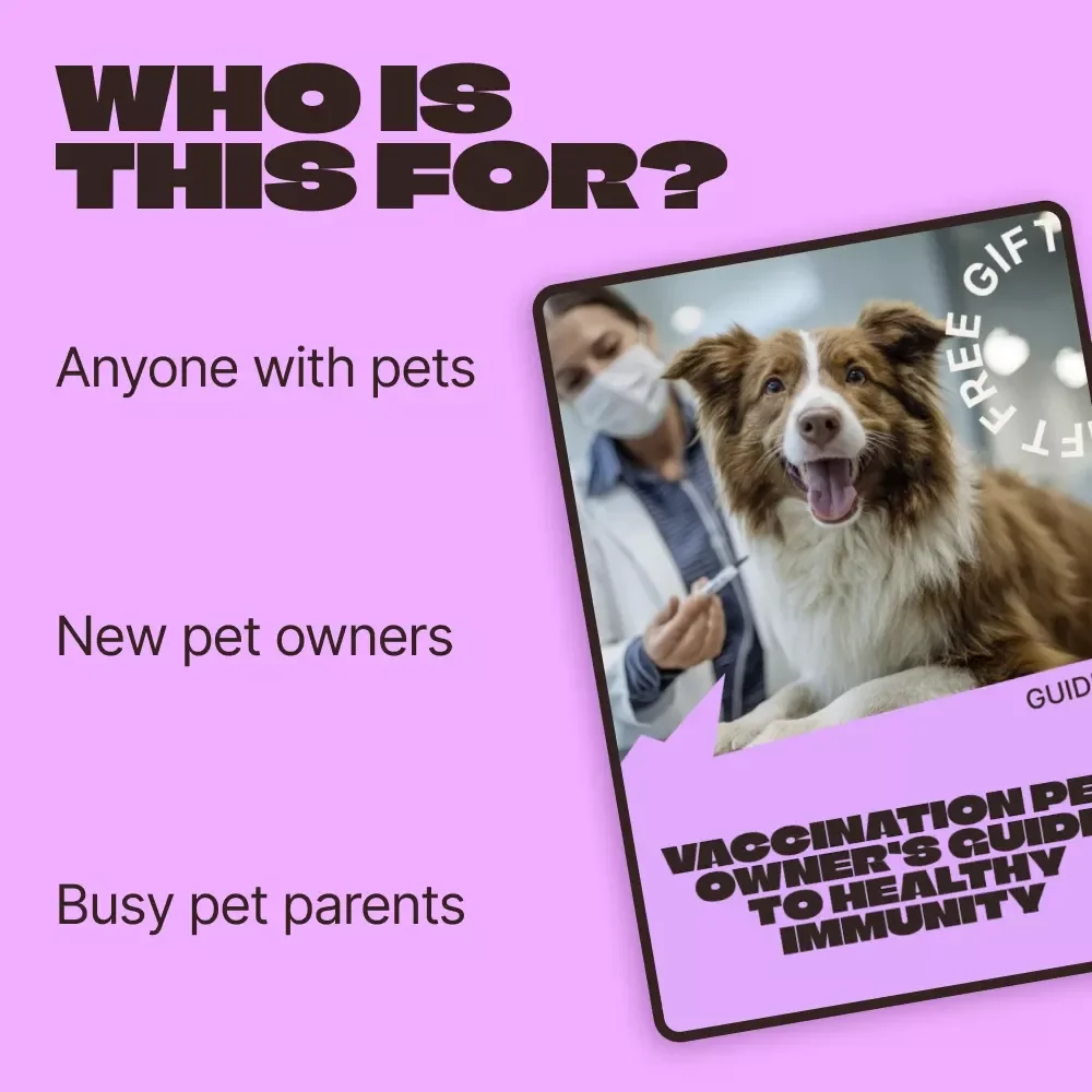Vaccination Pet Owner’s Guide to Healthy Immunity | Complete Pet Vaccination Schedule Basics Guide for Dogs & Cats | Digital Download