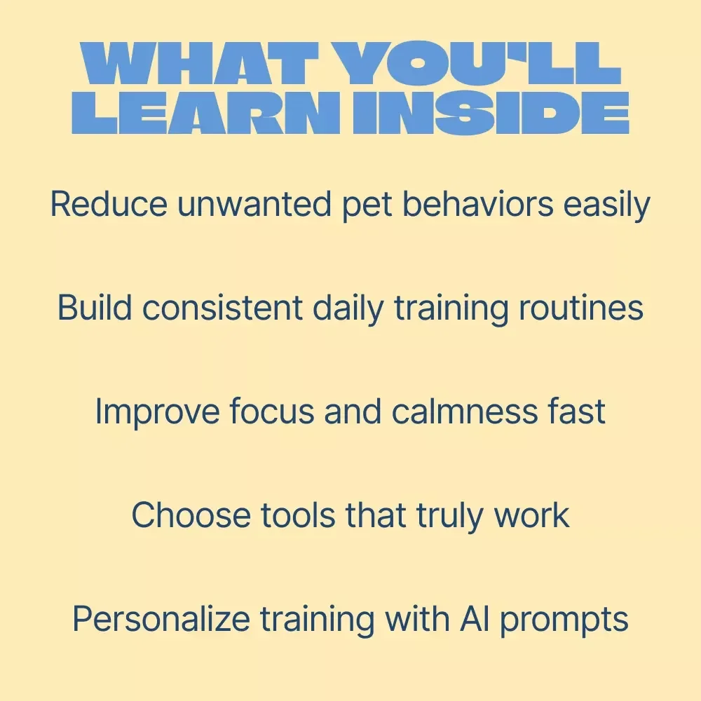 Better Pets, Smarter Tools – Practical eBook Guide to Tools That Improve Pet Behavior, Smart Training Solutions, Daily Routines & Enrichment for Happier Dogs and Cats