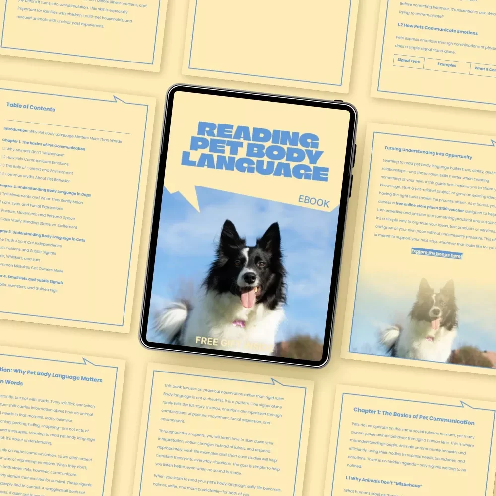 Reading Pet Body Language – A Practical eBook Guide on how to read read pet body language for Dogs, Cats & Small Pets