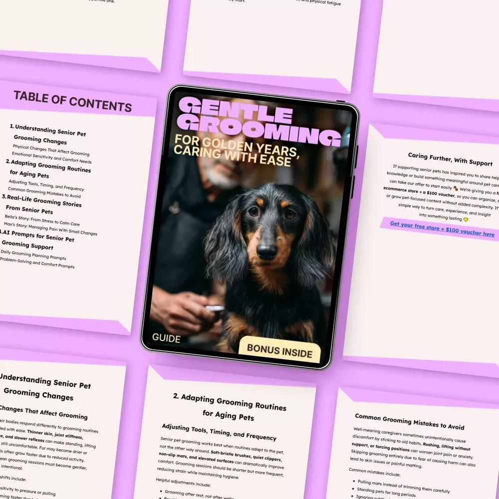 Gentle Grooming for Golden Years, Caring With Ease – Senior Pet Grooming Guide for Understanding Senior Pet Grooming Needs