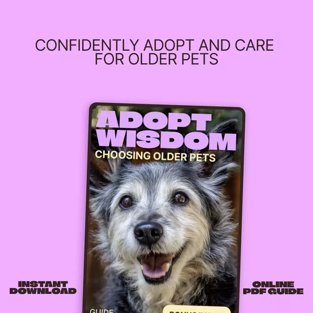 Adopt Wisdom: Choosing Older Pets | Heartfelt Guide to adopting older pet pros cons & Confident Senior Pet Adoption