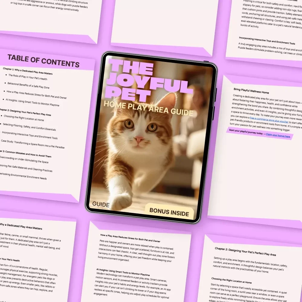 The Joyful Pet: Home Play Area Guide – Smart Play Area Setup at Home for Happy, Healthy Pets | Digital Download