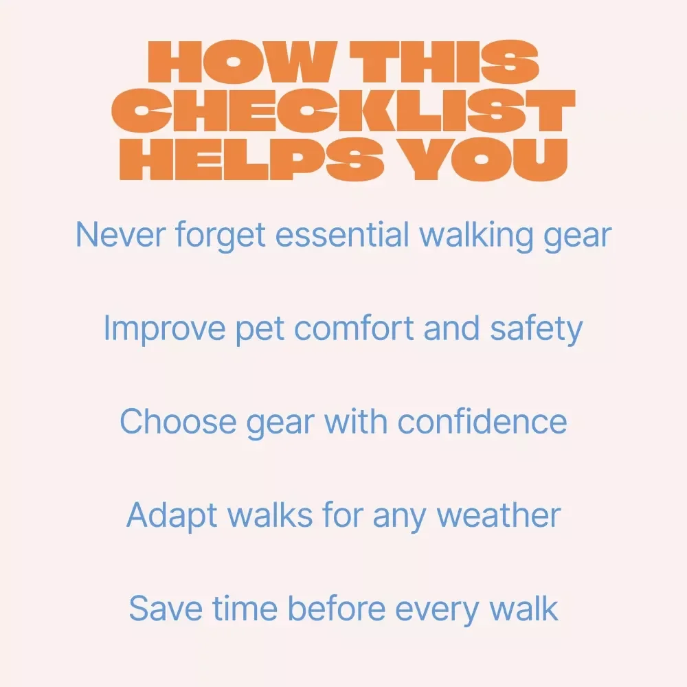 Essential Pet Gear for Everyday Walks | Printable Checklist for Stress-Free Daily Dog Walks | Pet Gear for Everyday Walks Guide