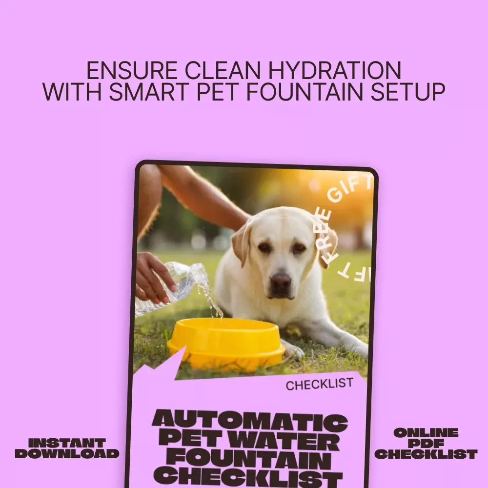 Automatic Pet Water Fountain Checklist – Smart Setup & Care Guide for Pet Parents | Easy Hydration Routine & Automatic Water Fountains Benefits