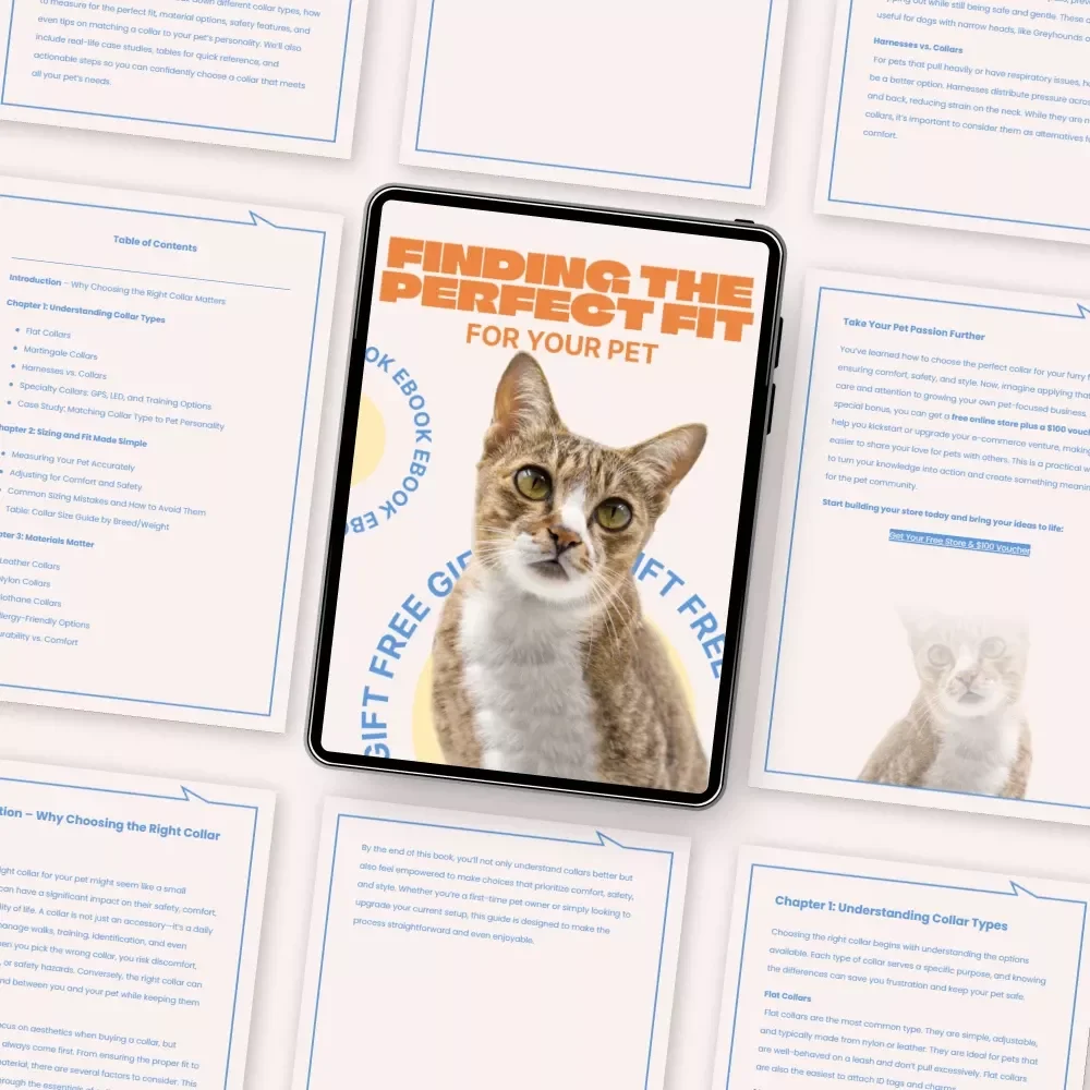 Finding the Perfect Fit for Your Pet – Complete eBook Guide on How to Choose a Pet Collar, Sizing, Safety & Style for Dogs and Cats