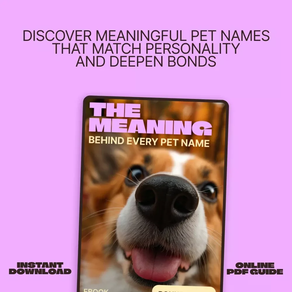 The Meaning Behind Every Pet Name – A Heartfelt eBook for Pet Name Meaning Ideas, Creative Naming & Deeper Pet Bonds