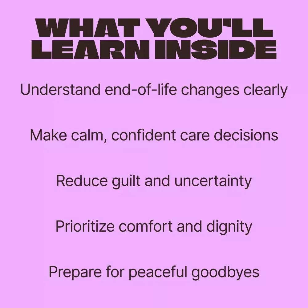 Gentle Goodbyes, Thoughtful Care – An End of Life Pet Care Planning eBook for Loving, Informed Decisions