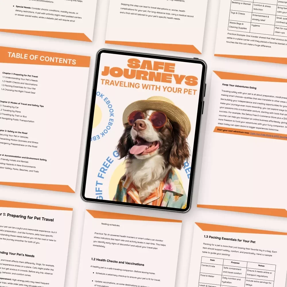 Safe Journeys: Traveling with Your Pet – Essential Ebook Guide to Travel Safety With Pets, Stress-Free Trips, Smart Planning & Pet-Friendly Adventures