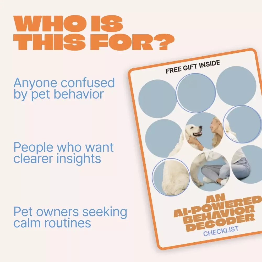 An AI-Powered Behavior Decoder Checklist | AI Explains Pet Behavior | Smart Pet Behavior Guide & Digital Checklist