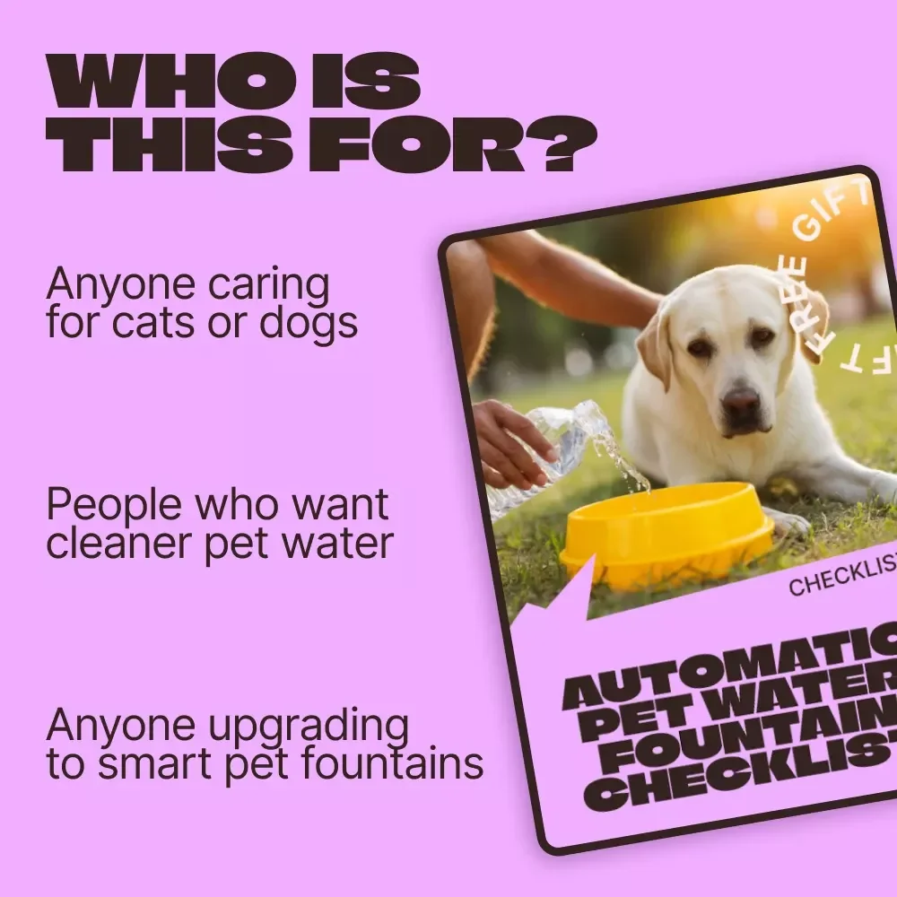 Automatic Pet Water Fountain Checklist – Smart Setup & Care Guide for Pet Parents | Easy Hydration Routine & Automatic Water Fountains Benefits