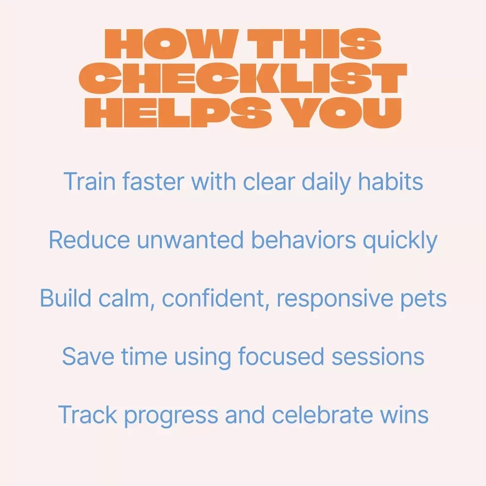 Training Mistakes New Owners Make Checklist | New Pet Training Guide | First-Time Owner Puppy & Dog Training Mistakes Checklist