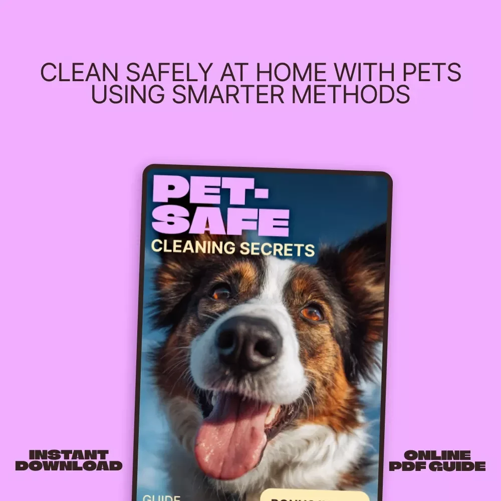 Pet-Safe Cleaning Secrets | A Smart Home Guide to Choosing Pet Safe Cleaning Products & Creating a Healthier Space for Dogs & Cats