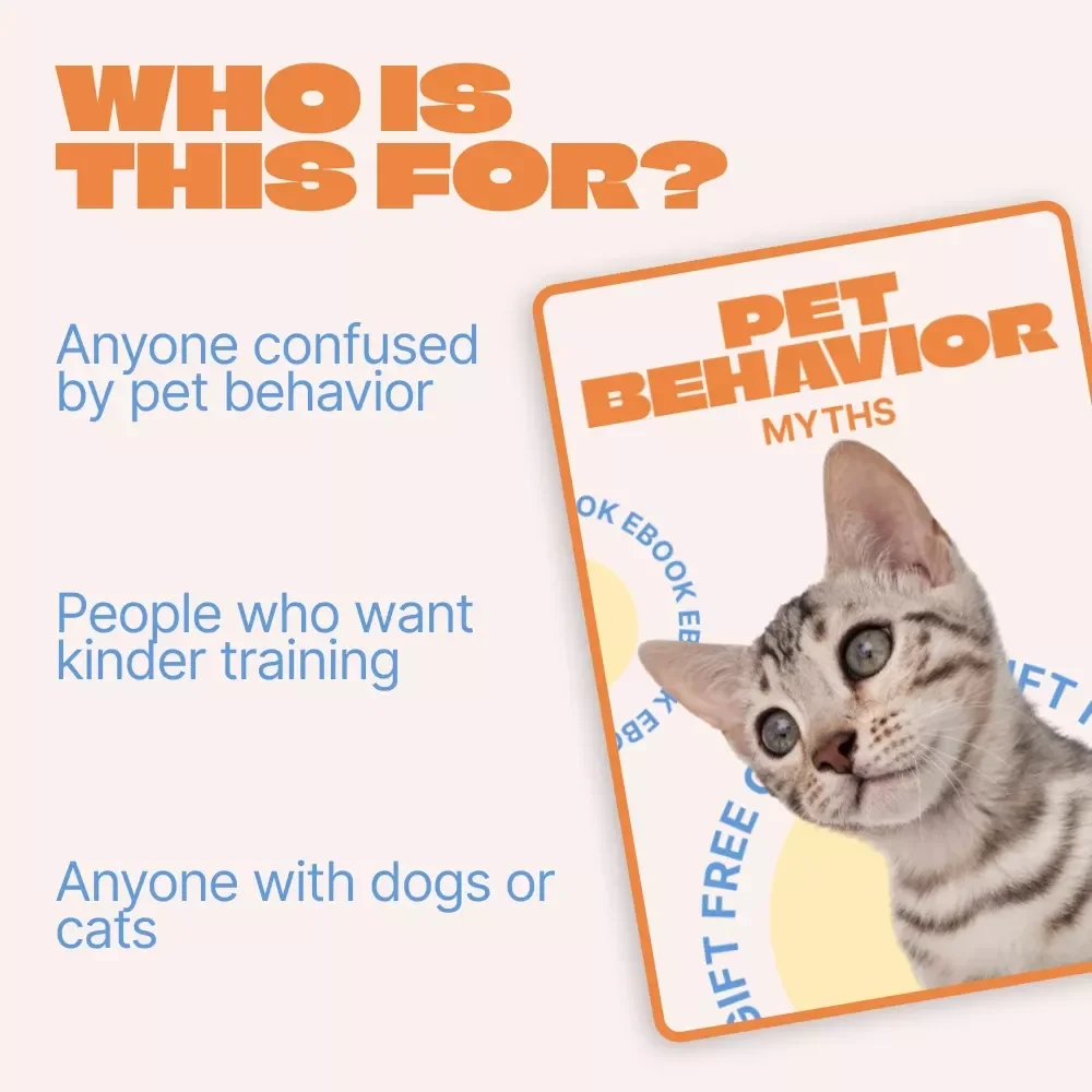 Pet Behavior Myths: A Science-Backed eBook for Understanding Dogs & Cats, Debunking pet behavior myths, Better Training & Stronger Bonds