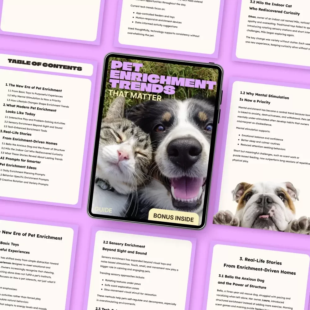 Pet Enrichment Trends That Matter | Practical Guide to Modern Pet Enrichment, Mental Stimulation & Smarter Routines | Digital Download