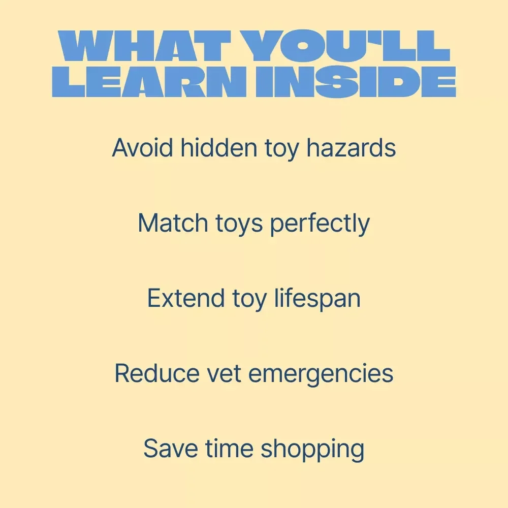 Happy Pets, Safe Play: Toy Essentials – Pet Safety Guide | Safe Toys vs Unsafe Toys Checklist for Smart Pet Owners