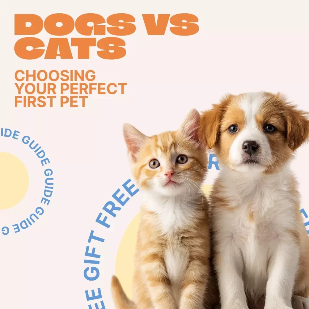 Dogs vs Cats: Choosing Your Perfect First Pet – Beginner-Friendly Guide for Dog vs Cat for Beginners, First-Time Pet Owners Digital Download