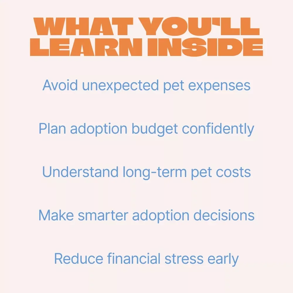 The Real Cost of Pet Adoption | Ebook Guide – Pet Adoption Costs Explained for New & Future Pet Parents