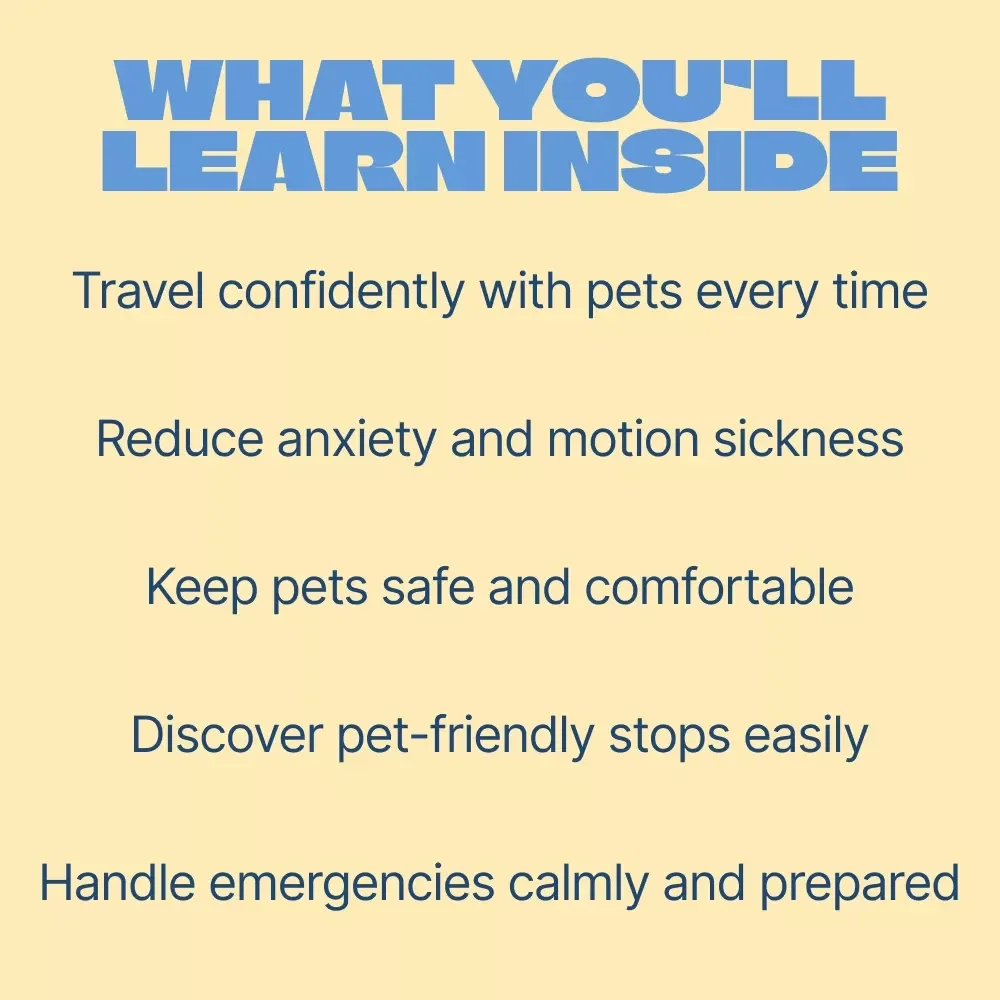 Paws on the Road: Pet Travel Tips – Ultimate Pet Travel Guide, Road Trip With Pets eBook, Digital Download for Stress-Free Adventures