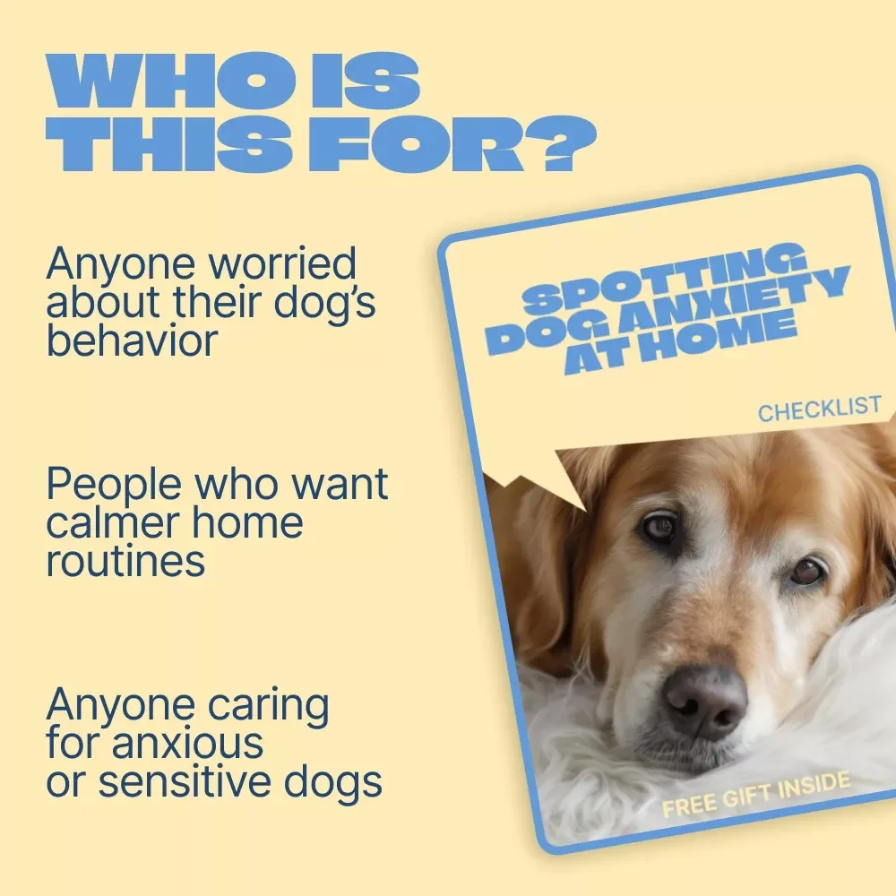 Spotting Dog Anxiety at Home – Printable Checklist for Dog Anxiety Signs at Home | Calm, Confident Care for Your Dog