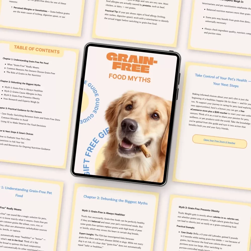 Grain-Free Pet Food Myths | A Practical Guide to Understanding Grain Free Pet Food Myths for Smarter Pet Nutrition Choices