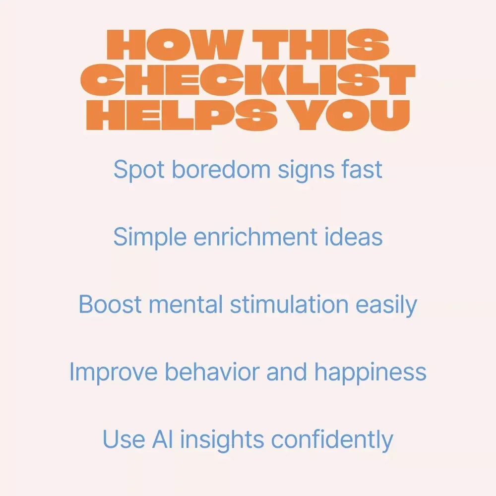 Is Your Pet Bored? Spot, Solve & Spark Joy! | Easy Checklist to Identify pets bored signs & Boost Daily Enrichment