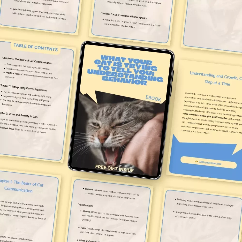 What Your Cat is Trying to Tell You: Understanding Behavior | Cat Behavior Meaning Guide | Digital eBook for Cat Owners