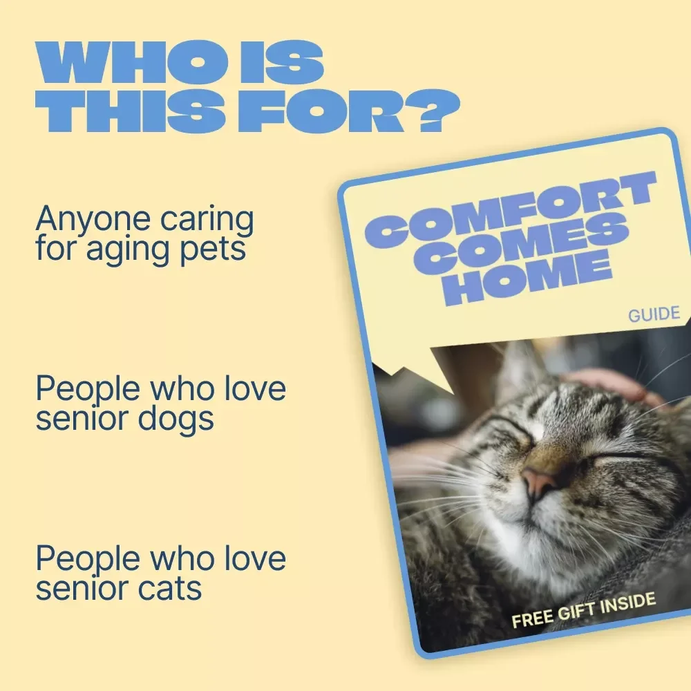 Comfort Comes Home | Gentle Home Adjustments for Aging Pets Guide | Senior Dog & Cat Comfort, Easy Home Setup, Pet Care Digital Download