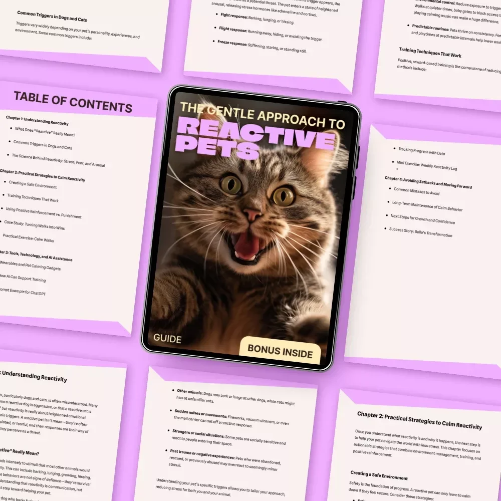 The Gentle Approach to Reactive Pets – Calm Behavior Guide for Stress-Free Training | reactive pets help Digital Download