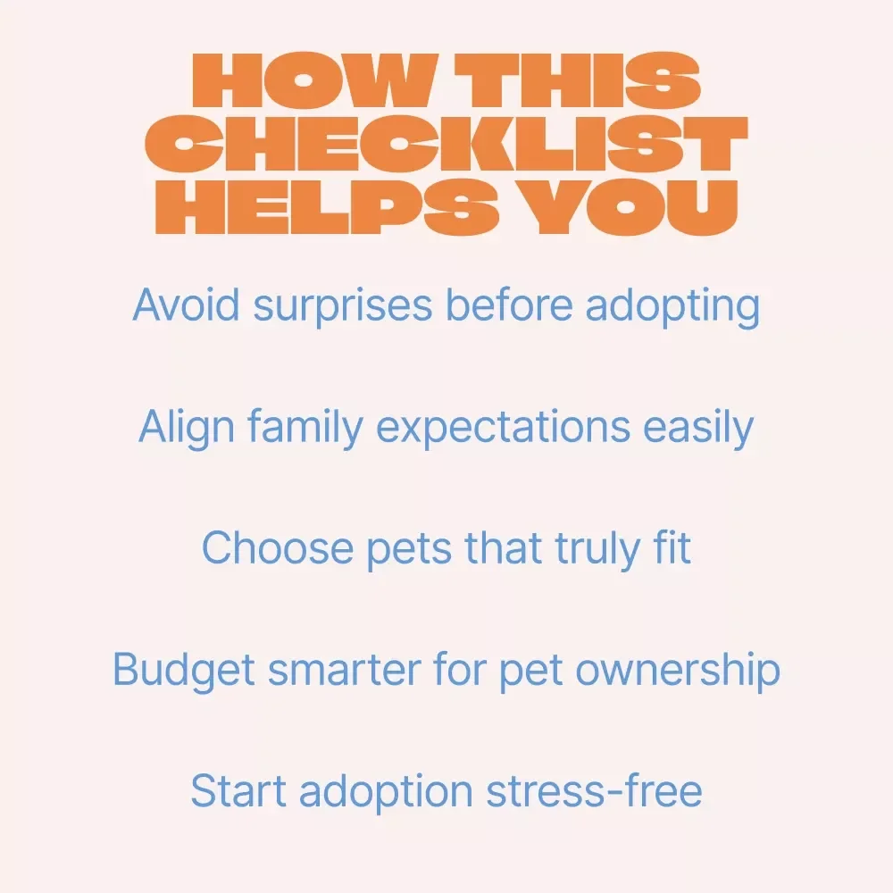 Paws & Plans – Pet Adoption Checklist for Families | Easy Family Readiness & Budget Planning Digital Checklist