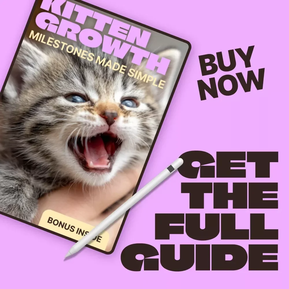 Kitten Growth Milestones Made Simple – Complete Kitten Growth Milestones Chart eBook for Newborn to 4 Months | Kitten Development, Feeding, Behavior & Health Guide