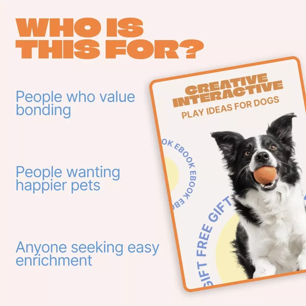 Creative Interactive Play Ideas for Dogs – Digital eBook Guide | interactive play ideas for dogs, Fun Training Games, Mental Stimulation Activities, Enrichment Play for Happy Dogs