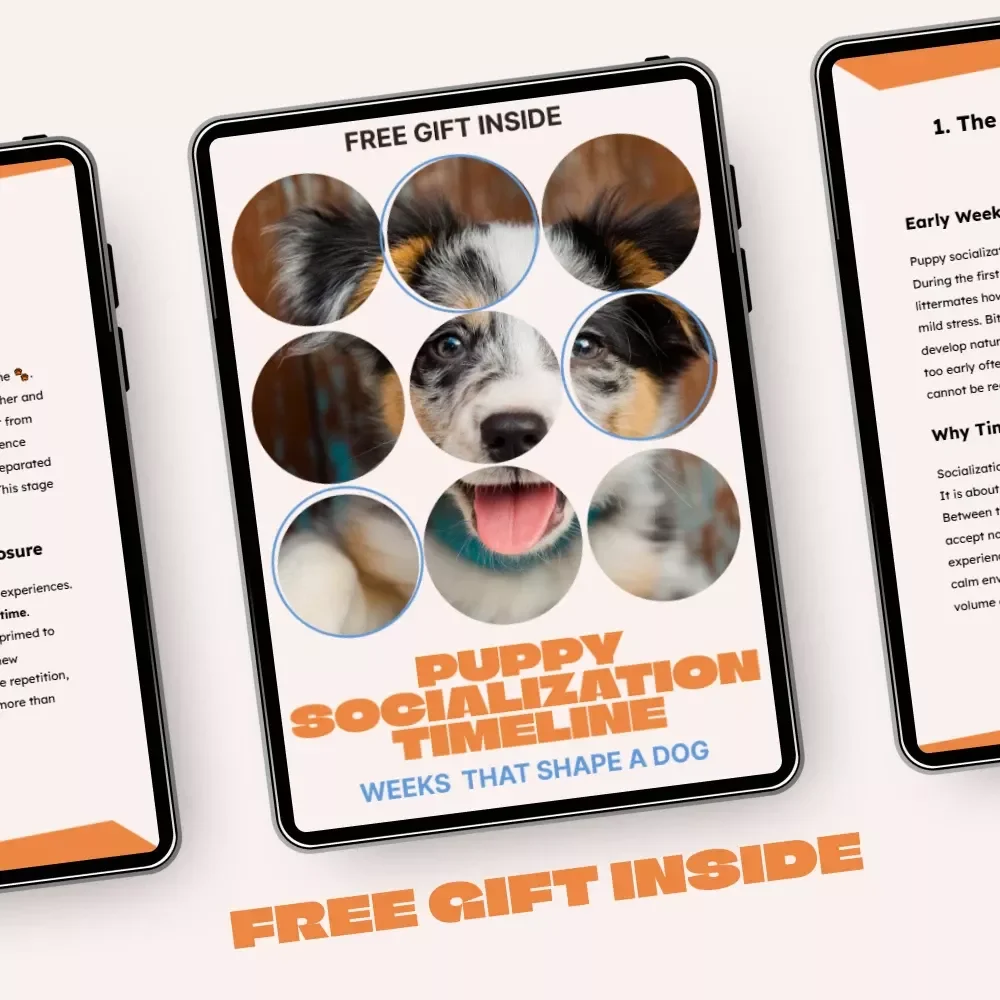 Puppy Socialization Timeline, Weeks That Shape a Dog | Essential Puppy Training Guide for New Dog Owners | Printable & Digital Puppy Socialization Timeline