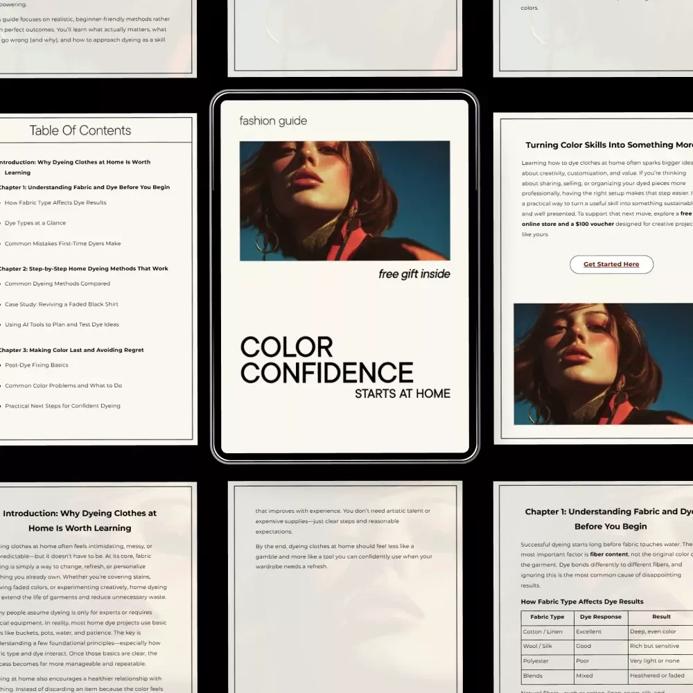 Color Confidence Starts at Home: The Ultimate Guide on How to Dye Clothes at Home - Step-by-Step Guide and Tips
