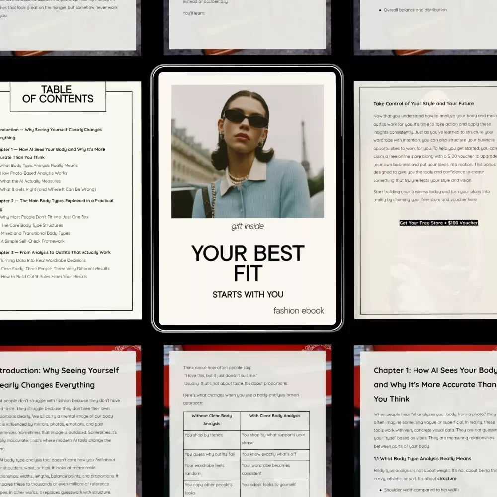Your Best Fit Starts With You – Practical AI Body Type Analysis Ebook for Smarter Styling Using an ai tool that analyzes your body type from a photo for styling