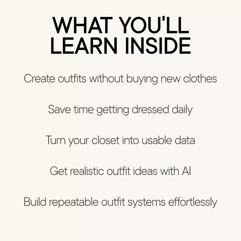 Using the Clothes You Already Own with AI | Smart Wardrobe Guide for using chatgpt for outfit ideas based on your clothes | Digital Style System Download