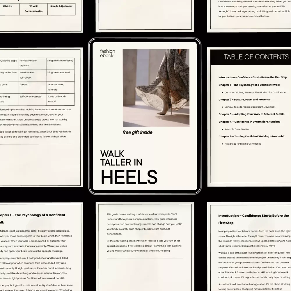 Walk Like You Mean It – Confident Walking Guide, Body Language & Posture eBook, Self-Confidence Digital Download