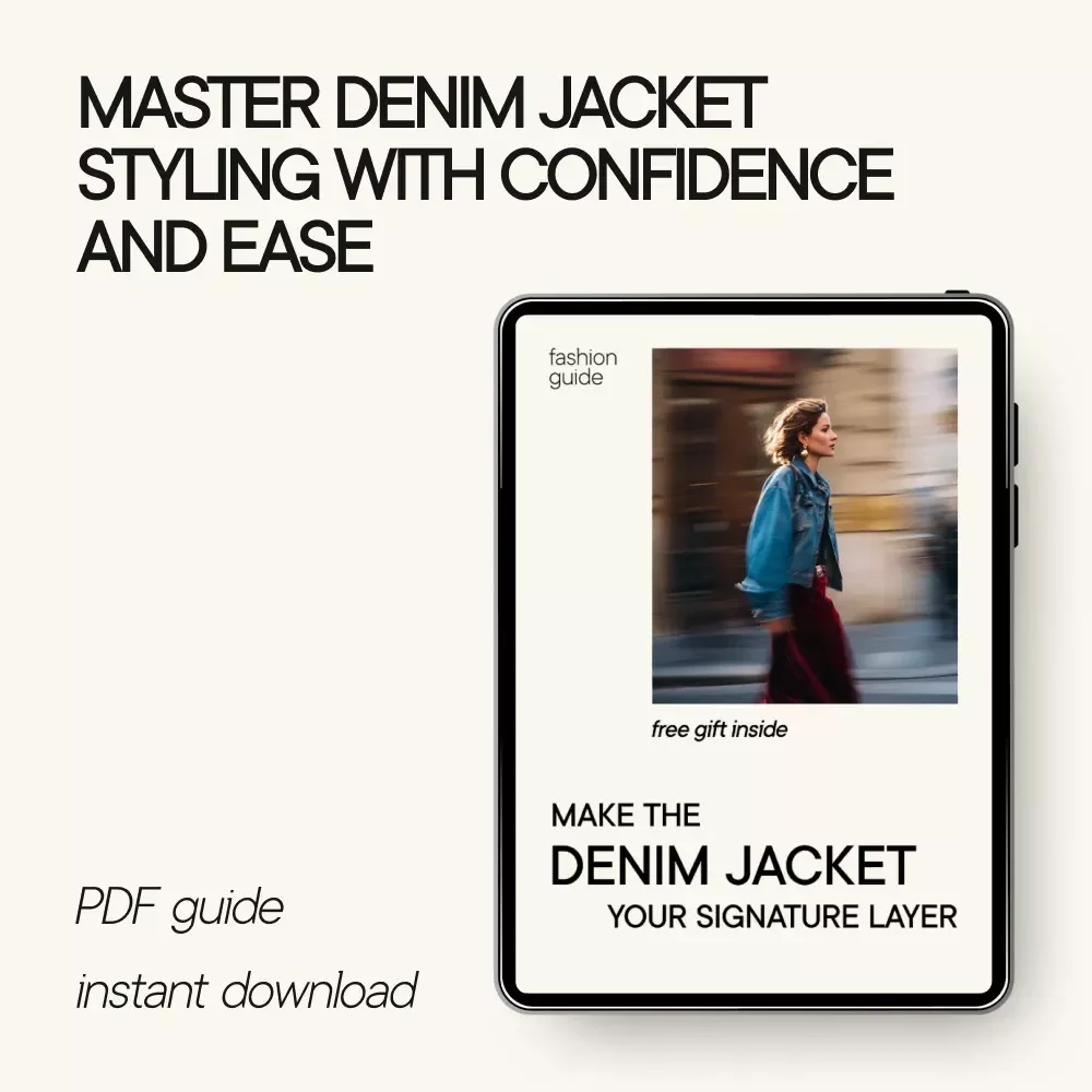 Make the Denim Jacket Your Signature Layer | Denim Jacket Style Guide, Outfit Formulas & Personal Style eBook (Digital Download)