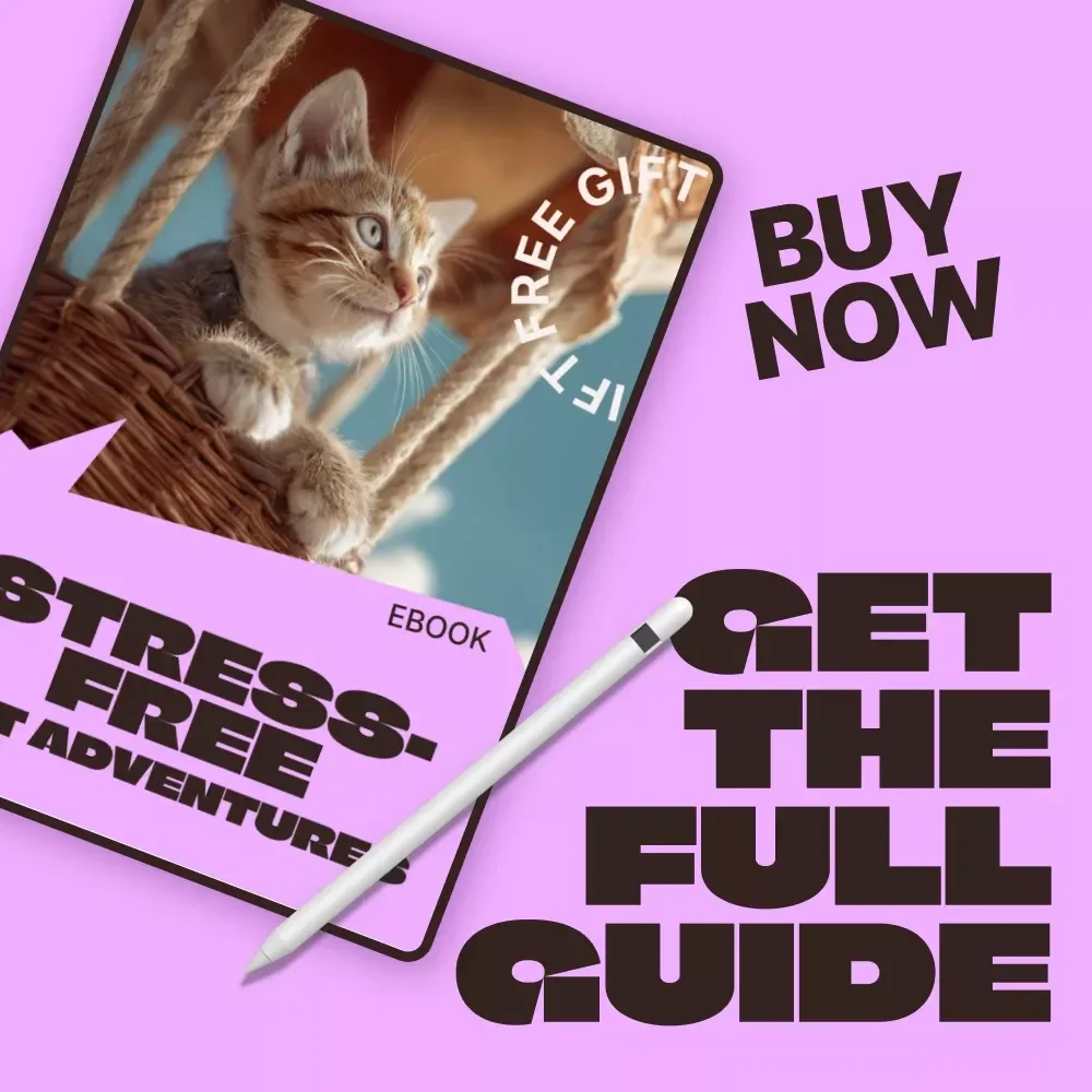 Stress-Free Pet Adventures – A Complete Pet Travel Guide for Calm, Happy Trips | Digital Download eBook for Dogs & Cats