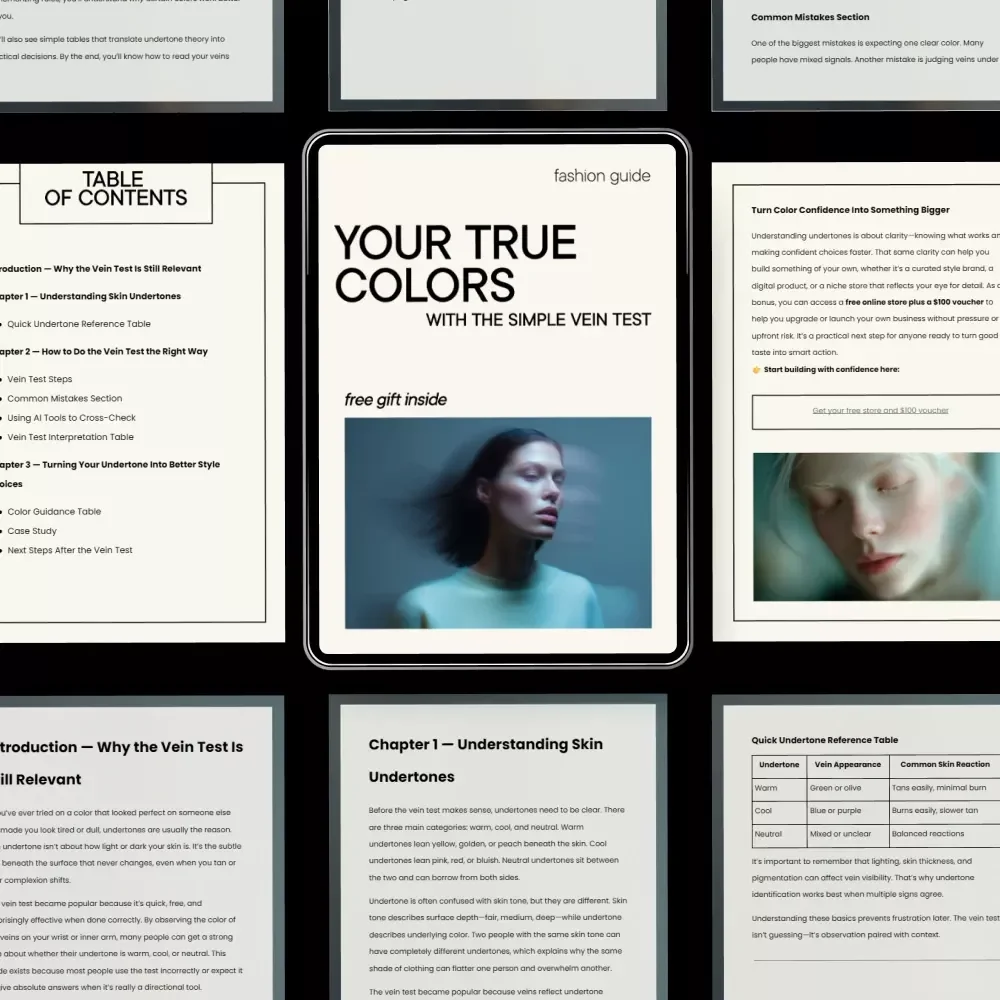 Your True Colors With the Simple Vein Test | Easy Vein Test for Skin Undertones Warm or Cool | Digital Style & Color Guide