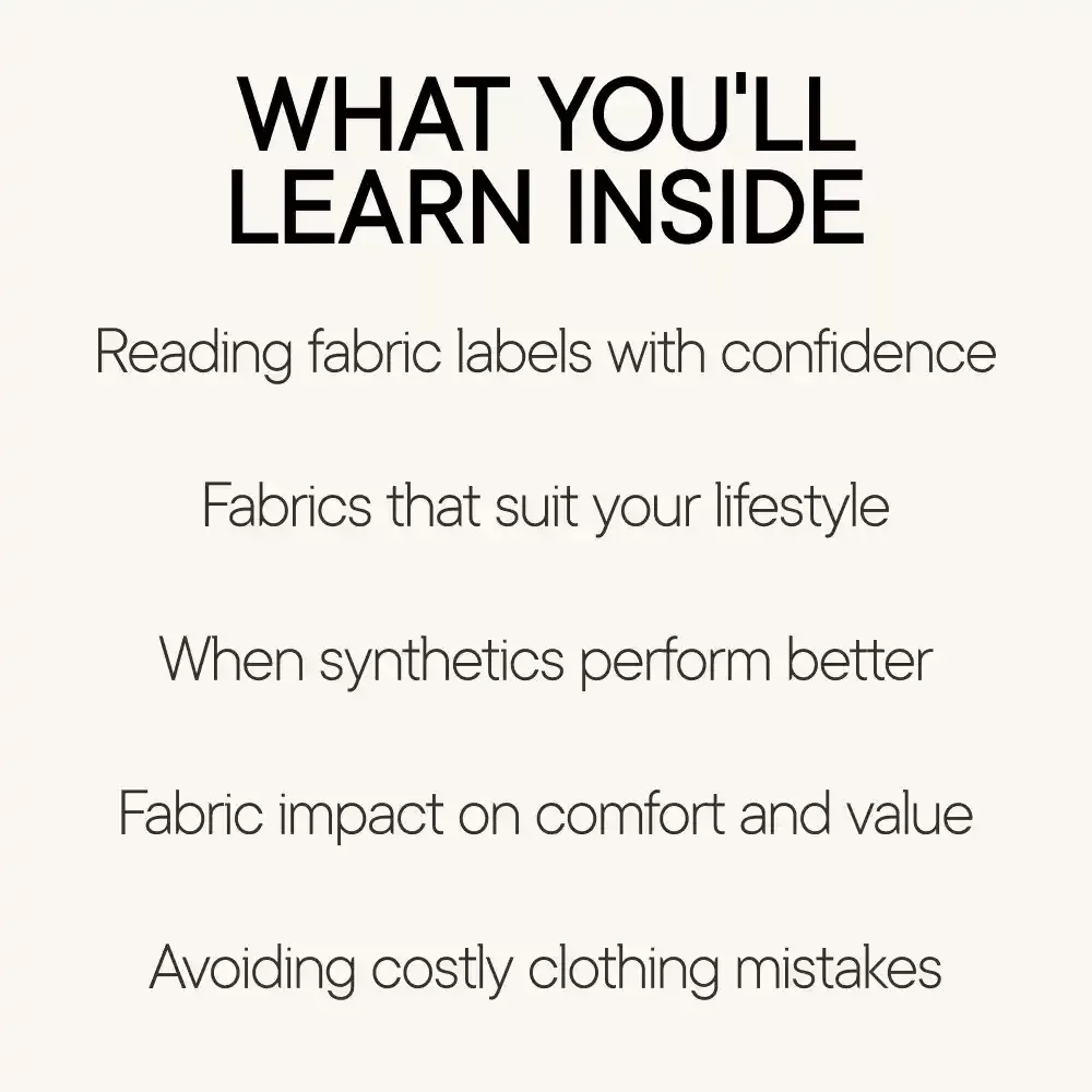 From Cotton to Cashmere: A Smart Shopper’s Fabric Glossary | Practical Ebook & Fabric Glossary for Clothing Shoppers
