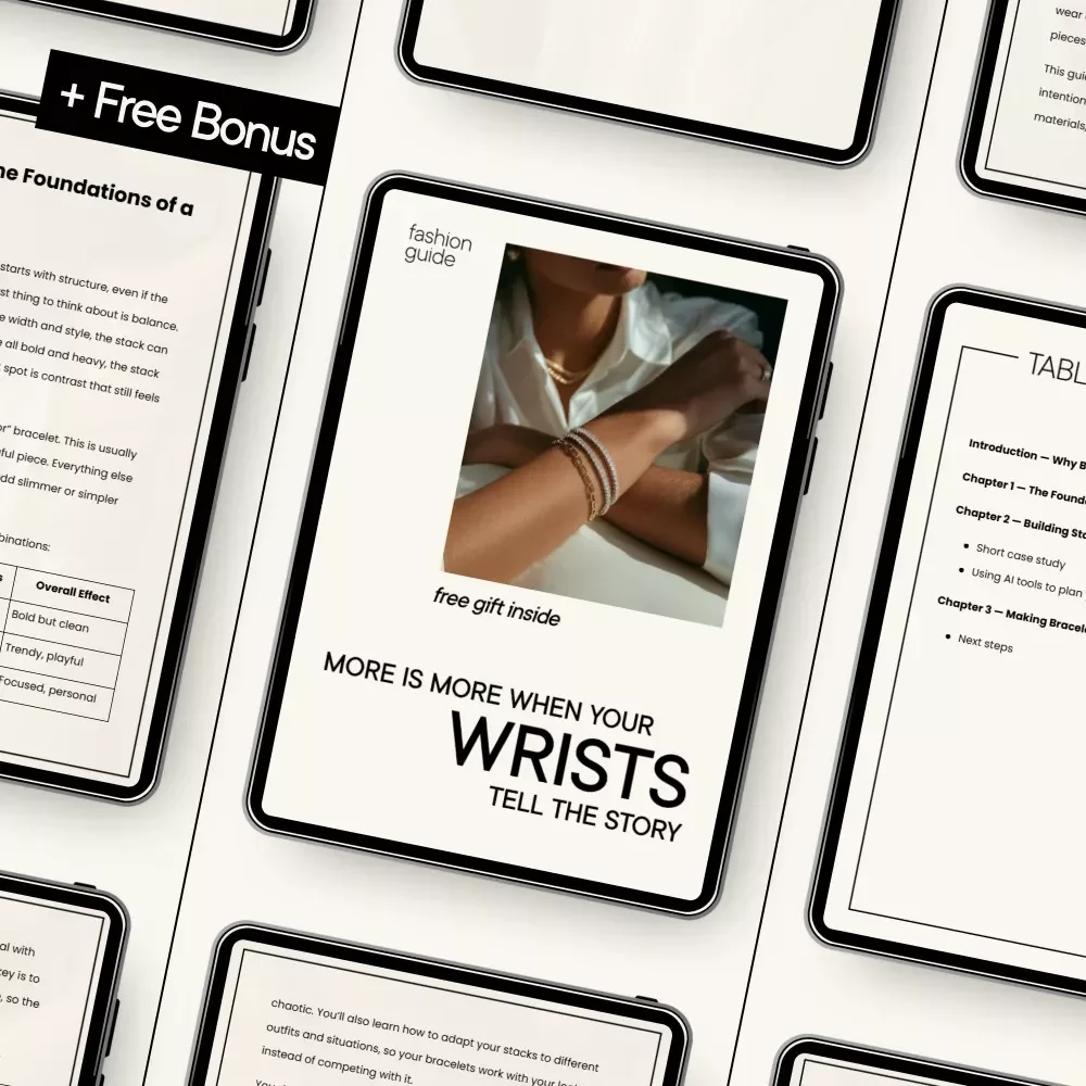 More Is More When Your Wrists Tell the Story | Bracelet Stacking Guide, Jewelry Styling eBook, Digital Download