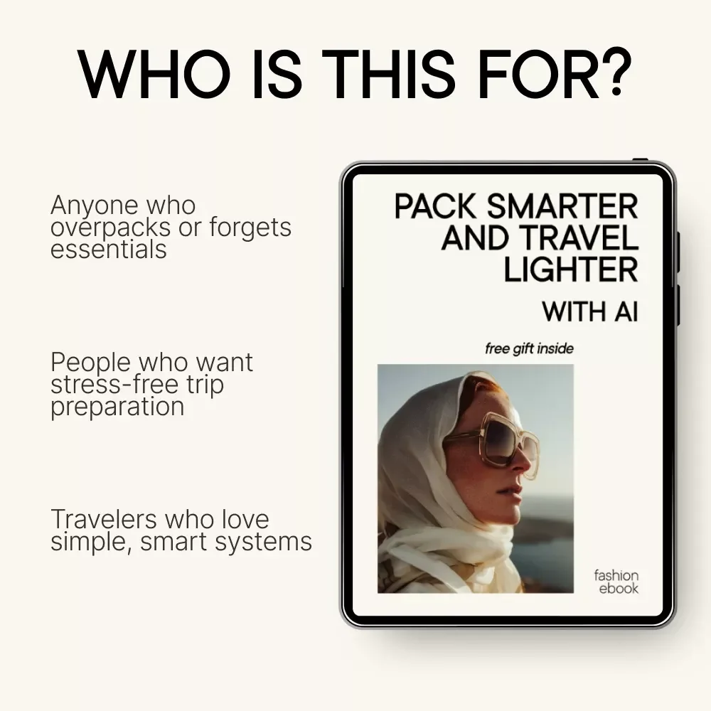 Pack Smarter and Travel Lighter with AI | Smart Travel Planning eBook | ai for creating a packing list for your next trip