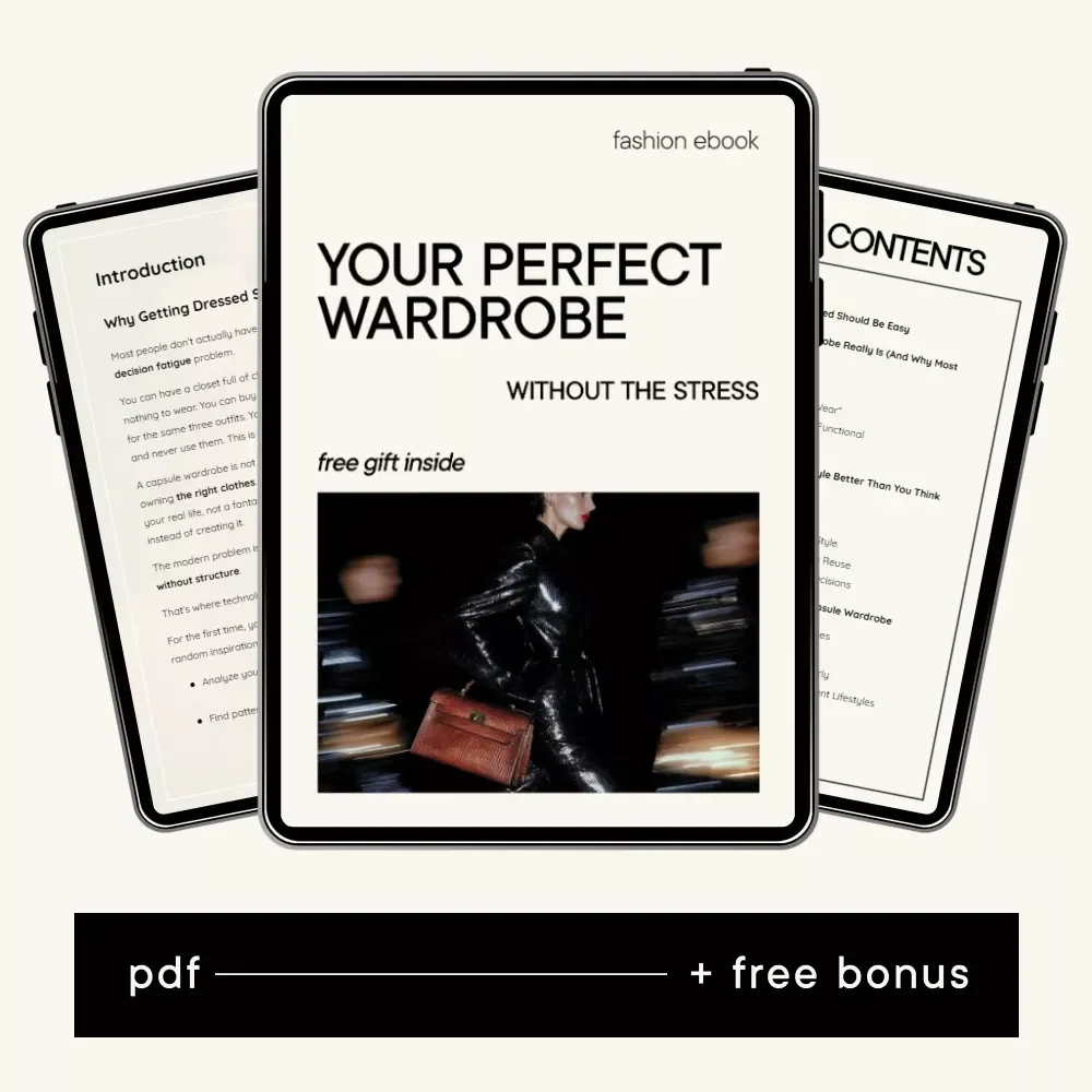 Your Perfect Wardrobe Without the Stress — Smart Capsule Wardrobe eBook Using AI That Creates a Capsule Wardrobe for You