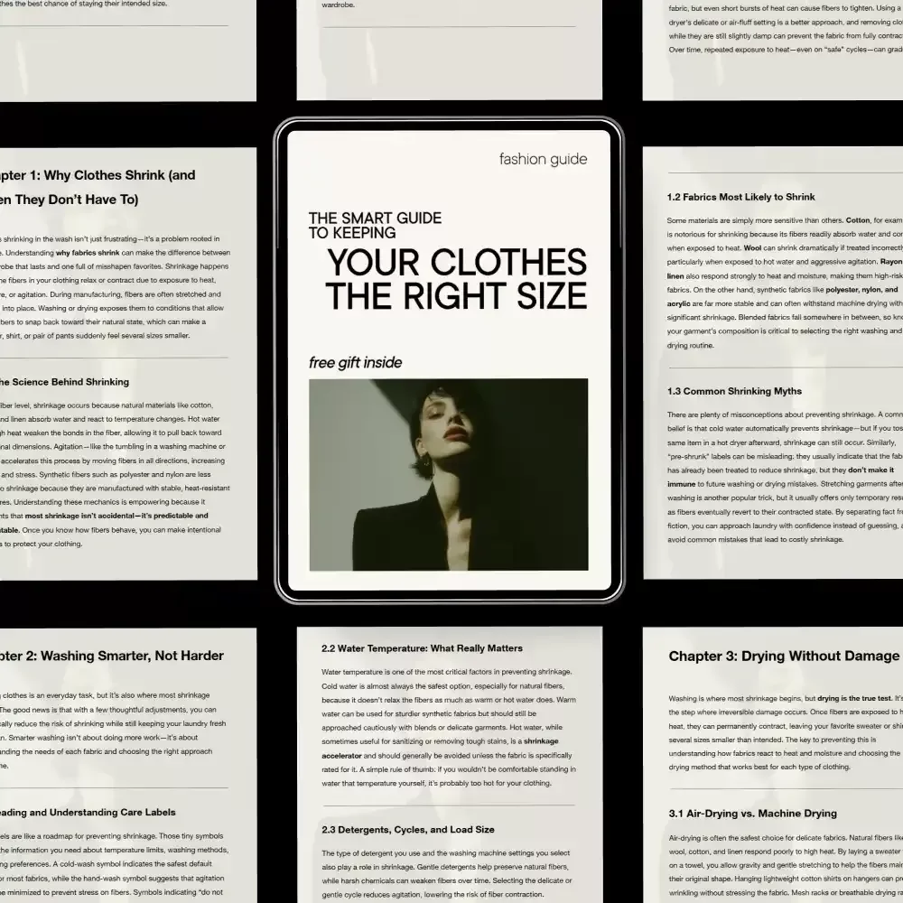 The Smart Guide to Keeping Your Clothes the Right Size – A Practical Guide on how to prevent clothes from shrinking, Washing, Drying & Long-Term Clothing Care