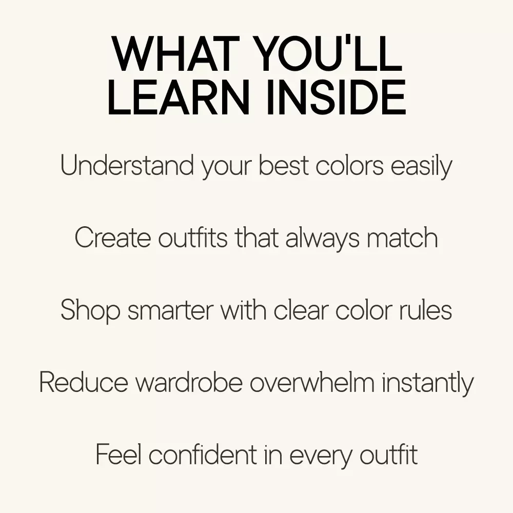 Wear Your Colors With Confidence – Personal Color Analysis Guide, Wardrobe Color Palette eBook, Intentional Dressing Digital Download